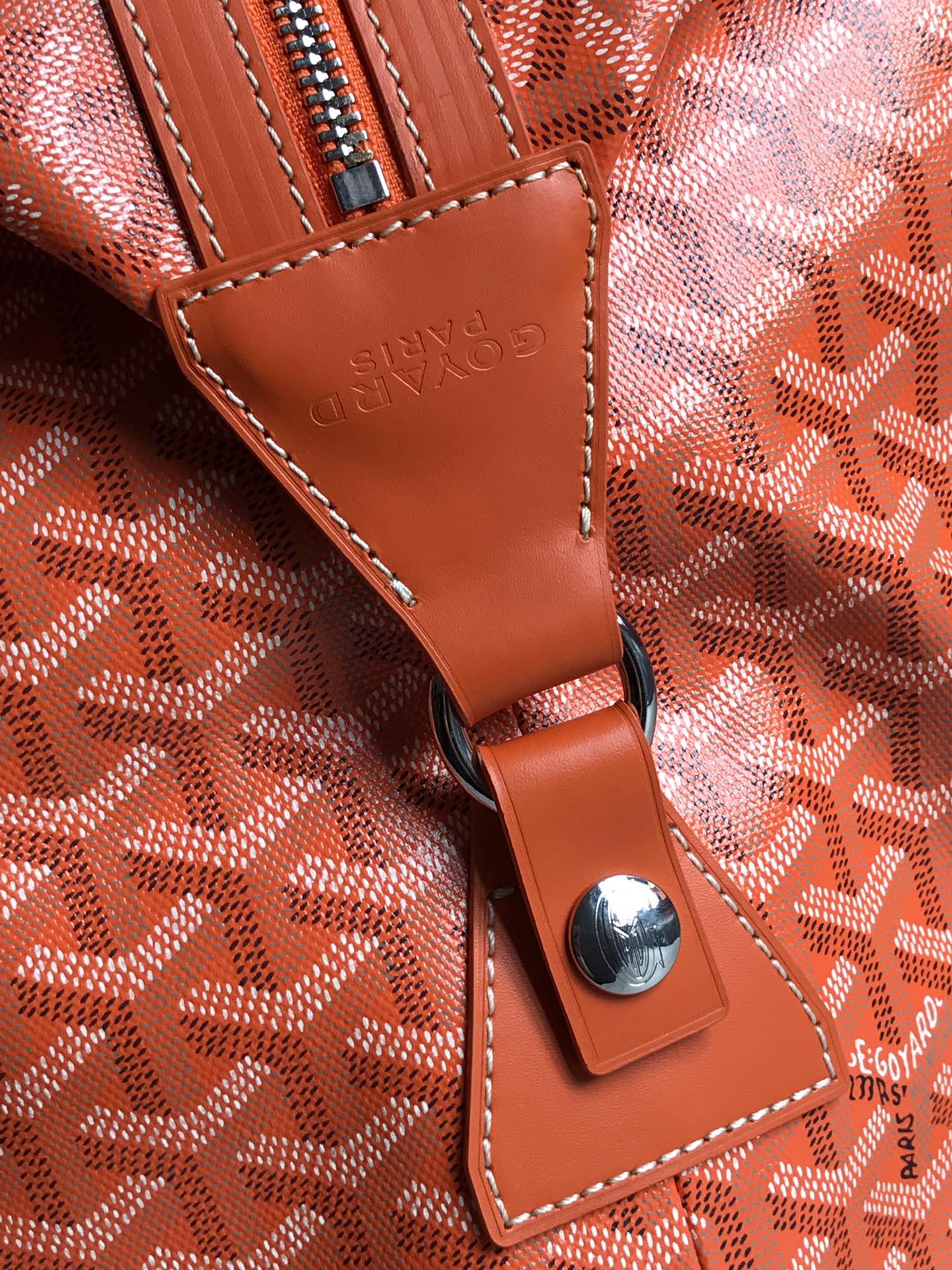 Goyard Sac Boeing 55 Duffle Handbag in Goyard orange