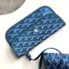 Goyard Pearly Blue Goyardine Canvas And Chevroches