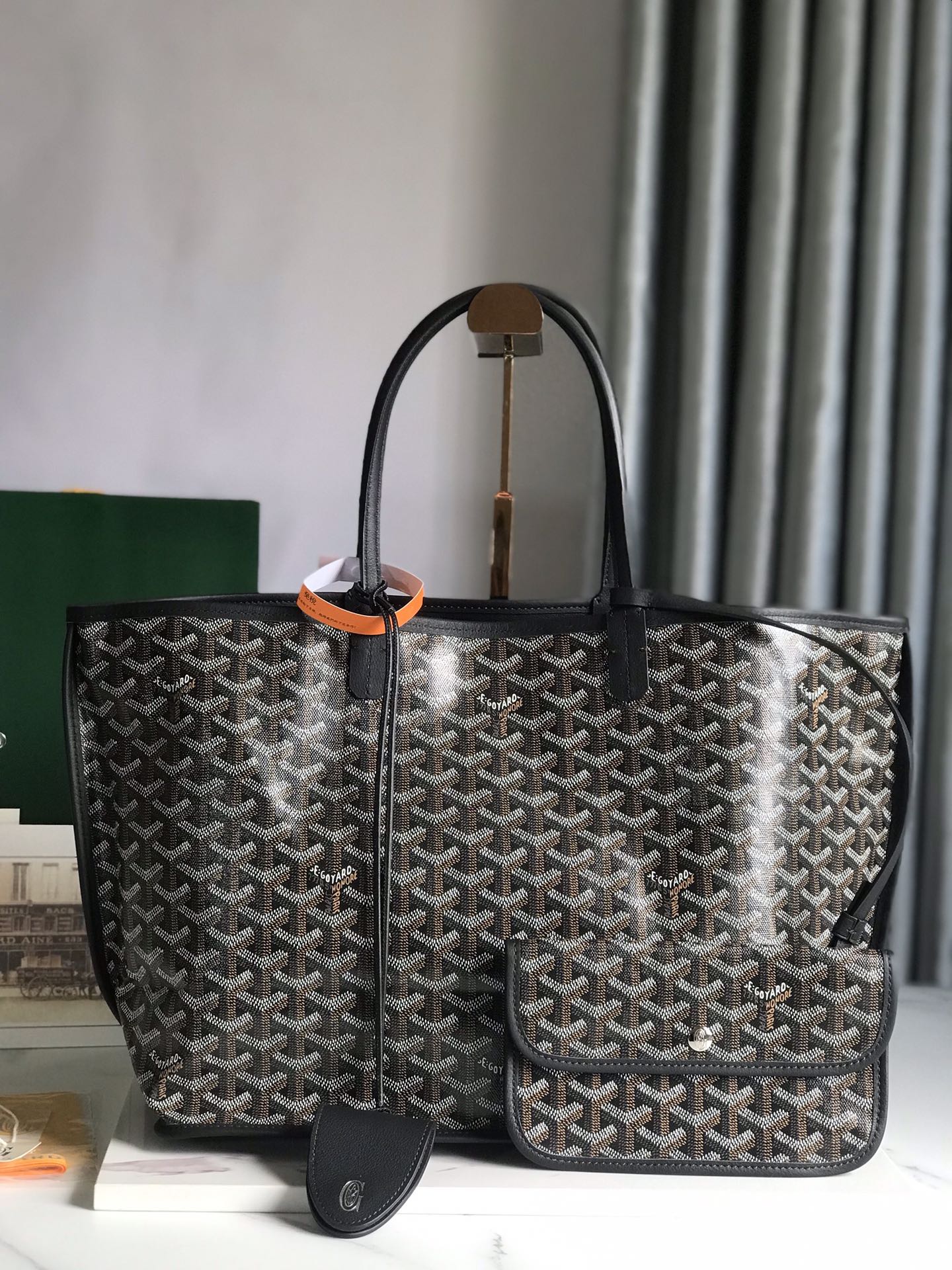Goyard Saint Louis Tote Bag PM Black 120893735 | eBay