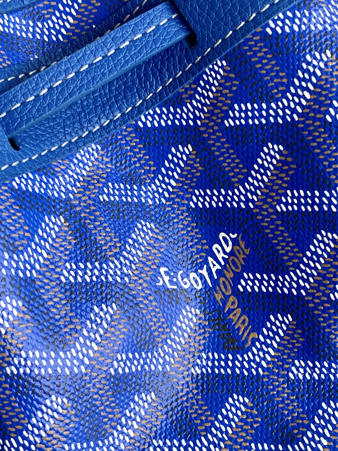 Goyard Petite Flot Bucket Bag BlueTan 139758379