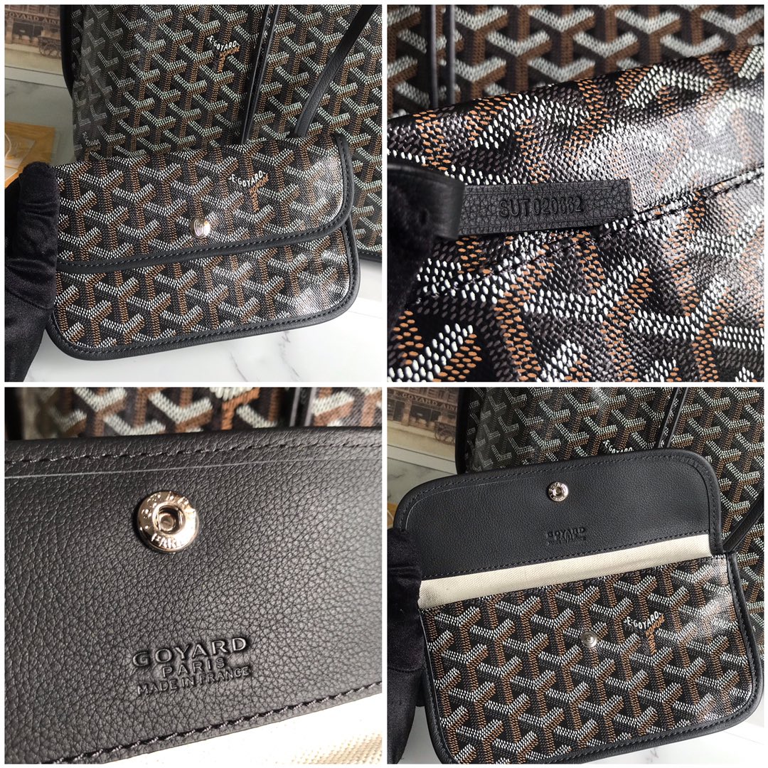 Goyard Saint Louis Tote Bag PM Black 120893735 | eBay