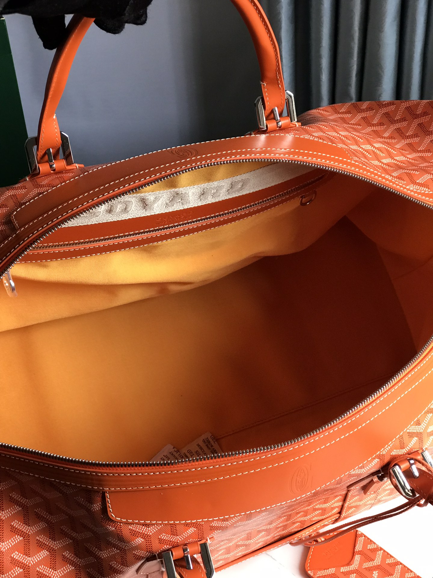 Goyard Sac Boeing 55 Duffle Handbag in Goyard orange