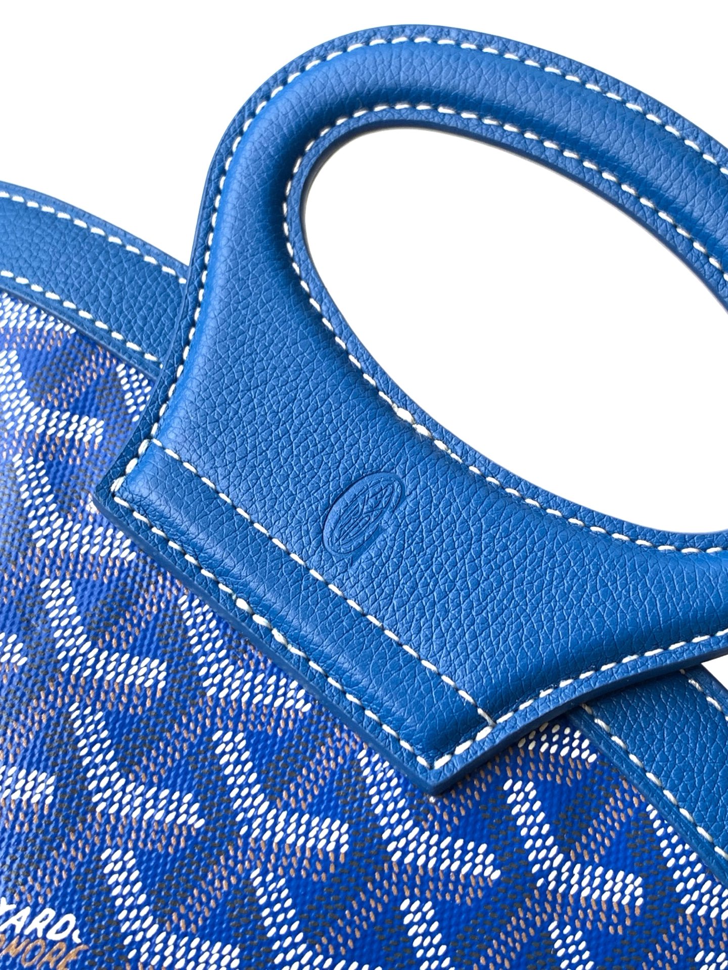 Pre-owned Goyard Béluga Leather Handbag In Blue 019