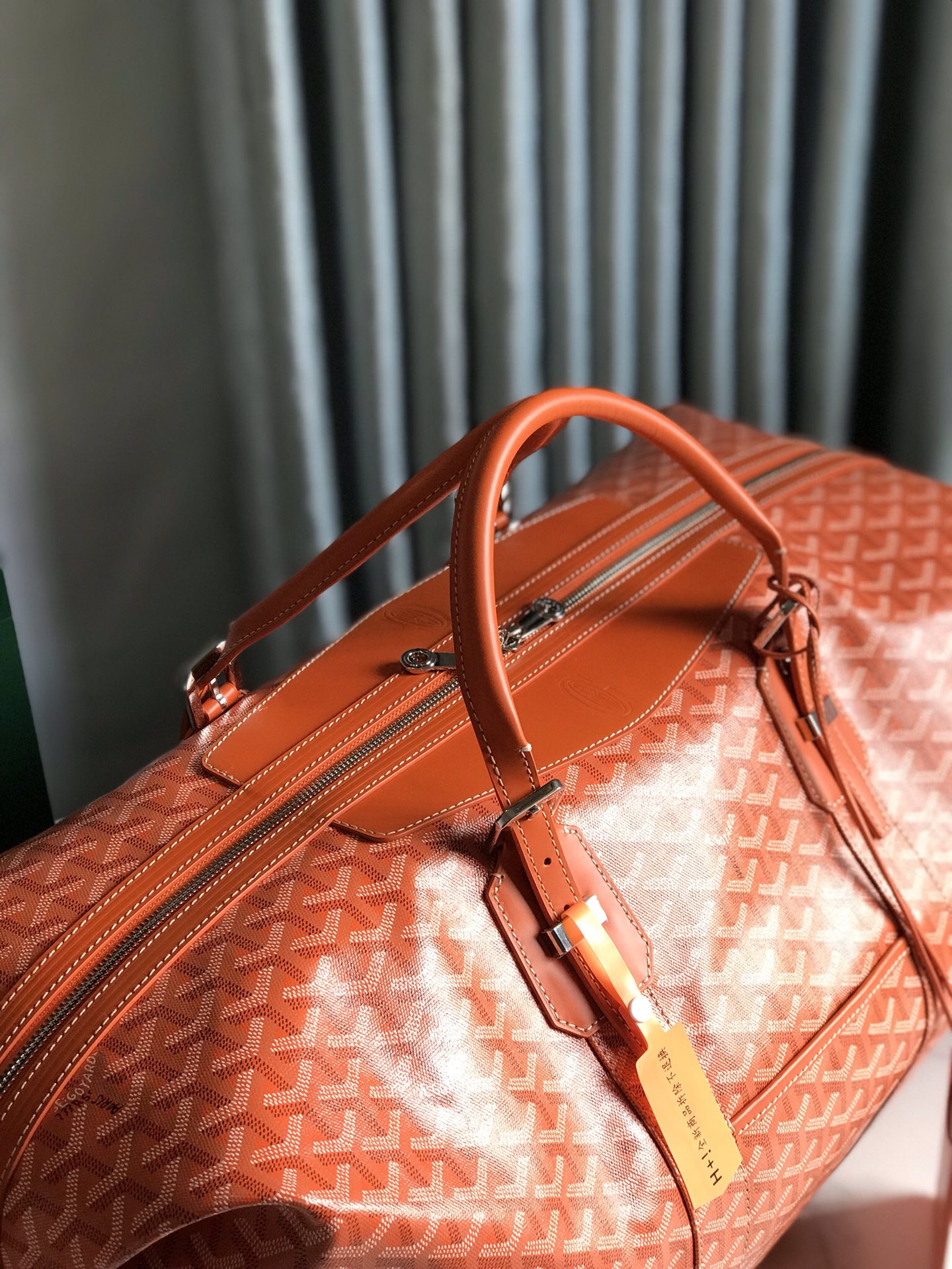 Goyard Sac Boeing 55 Duffle Handbag in Goyard orange
