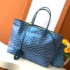 Goyard Pearly Blue Goyardine Canvas And Chevroches