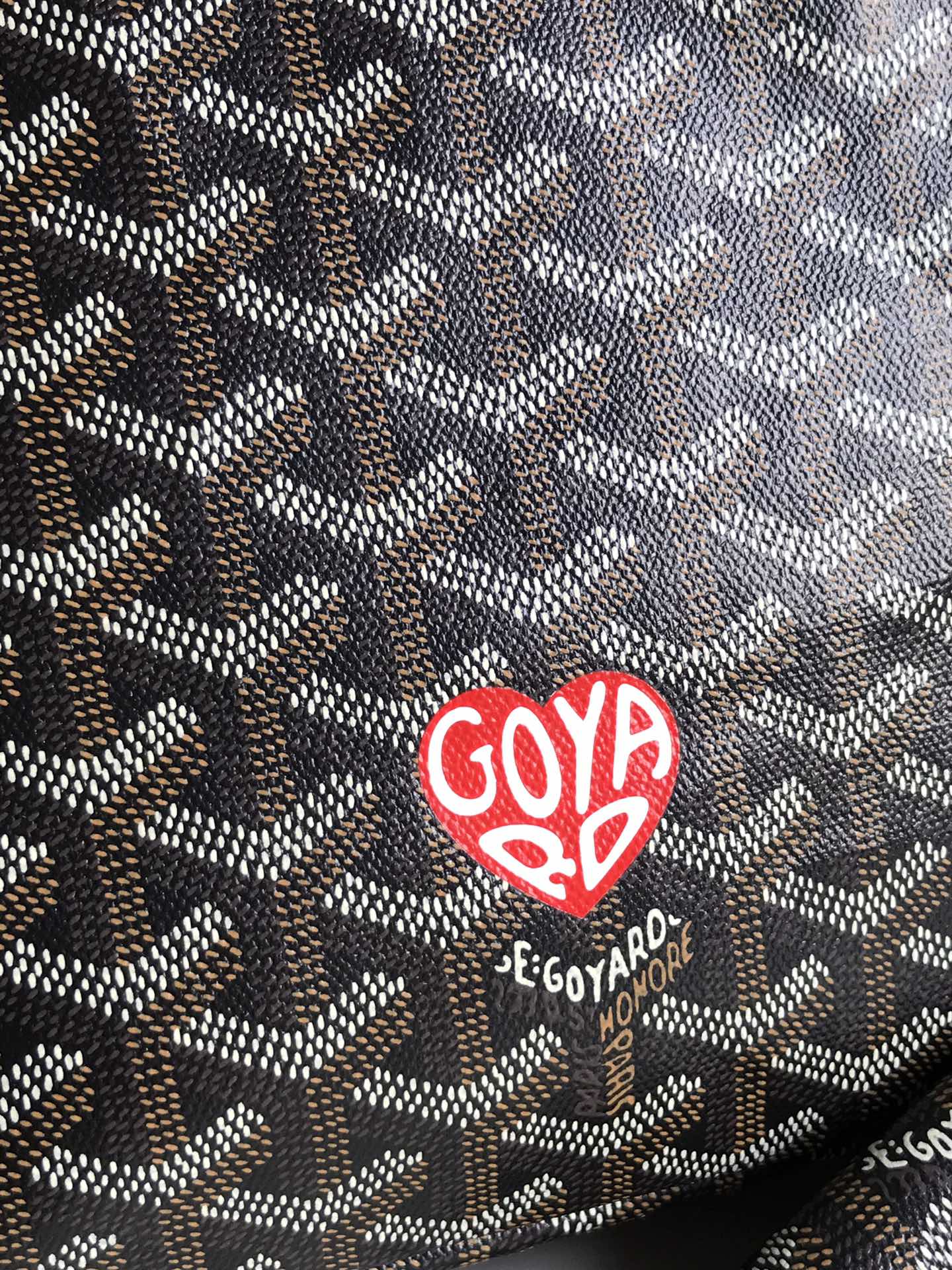 GOYARD Goyardine Boheme Hobo Black Gold 1383144 |