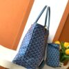 Goyard Pearly Blue Goyardine Canvas And Chevroches