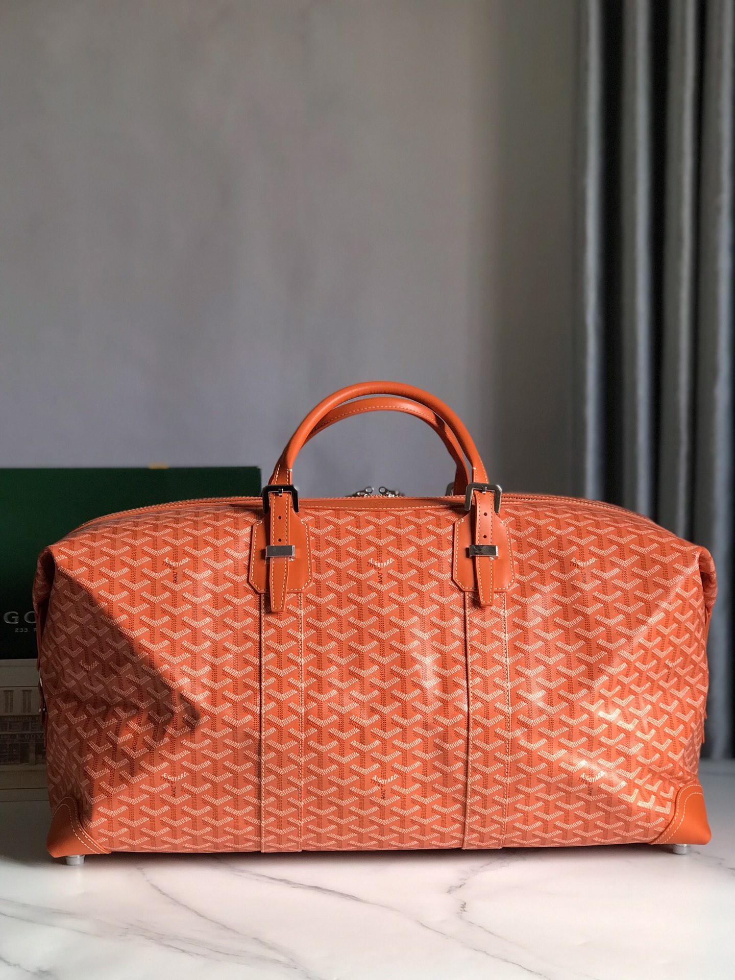 Goyard Sac Boeing 55 Duffle Handbag in Goyard orange
