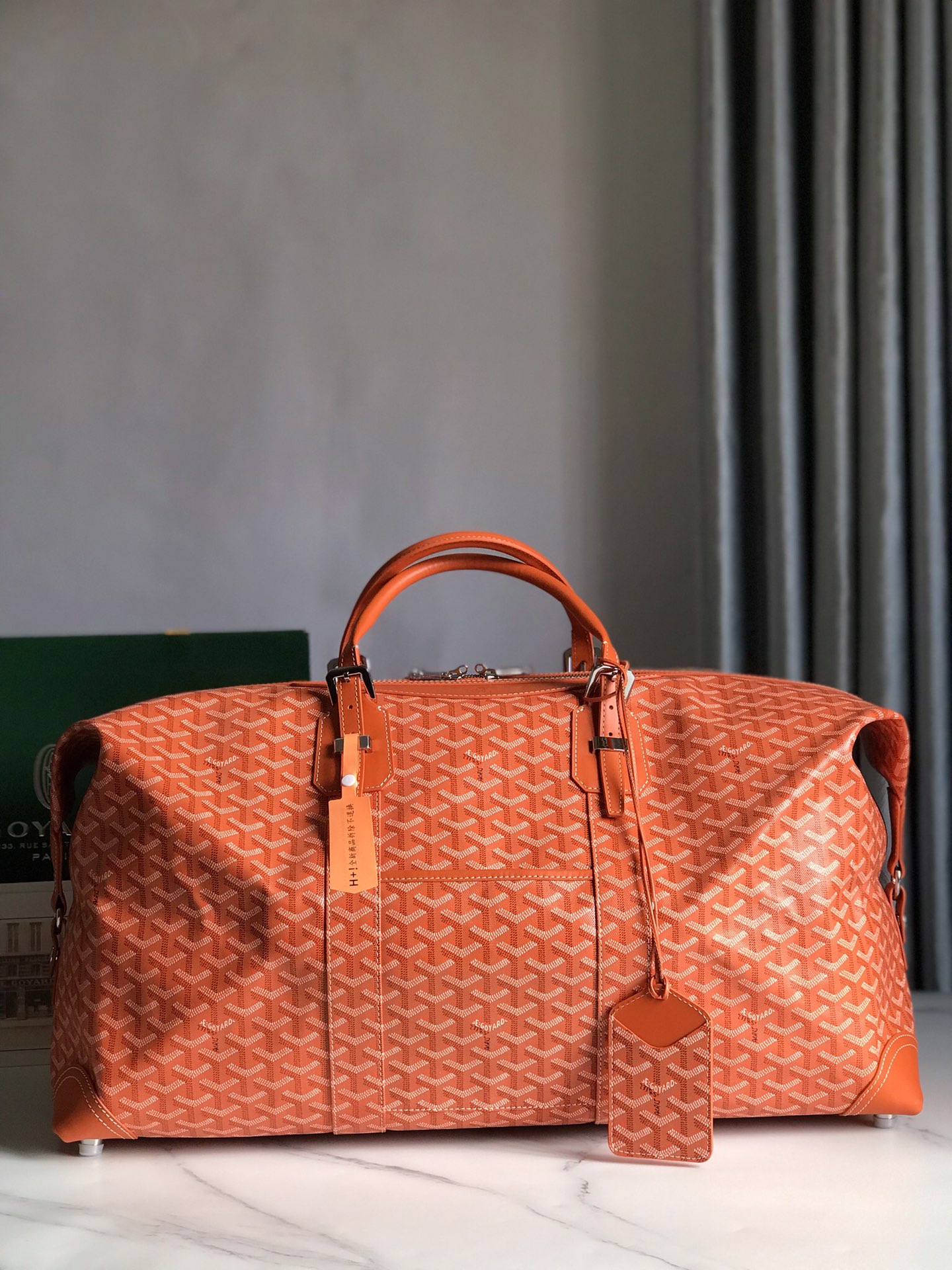 Goyard Sac Boeing 55 Duffle Handbag in Goyard orange