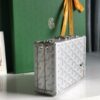 Goyard silver Coated Canvas and Leather Minaudiere