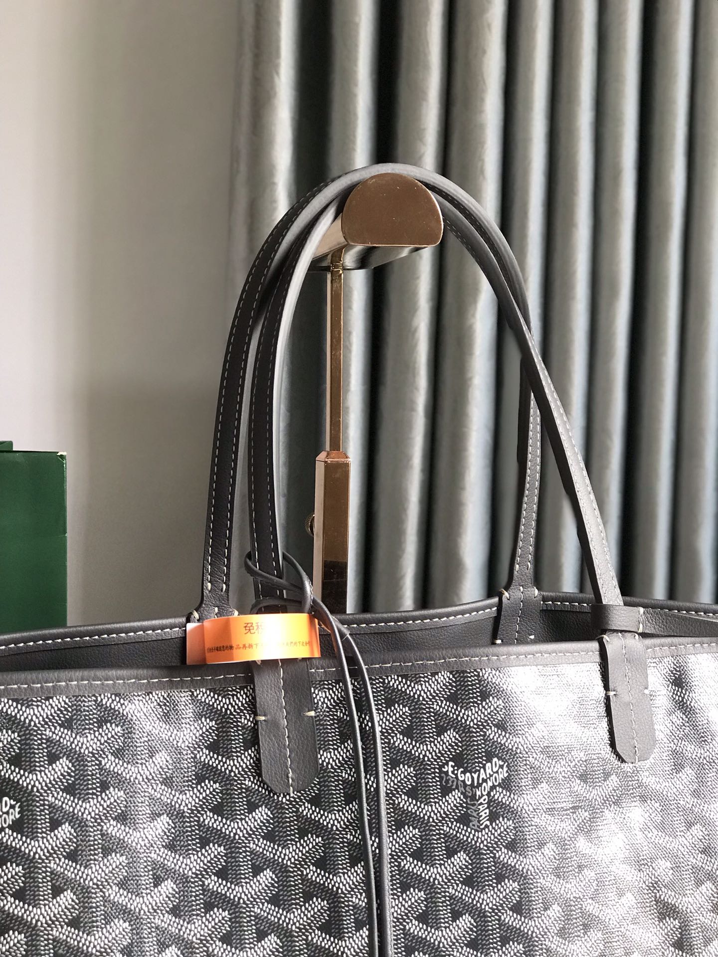 Goyard St Louis Large Black Shoulder Tote Bag and Small