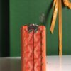 Goyard orange Coated Canvas and Leather Minaudiere