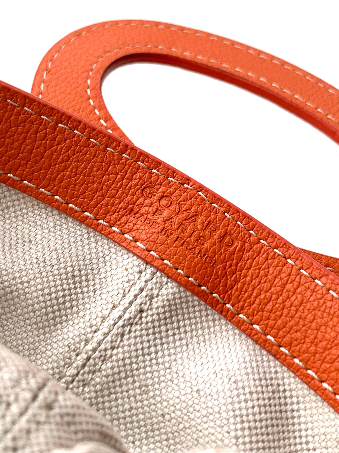 Goyard Beluga Mini Bag In orange  Goyardine Canvas And Chevroches Calfskin With Palladium Hardware