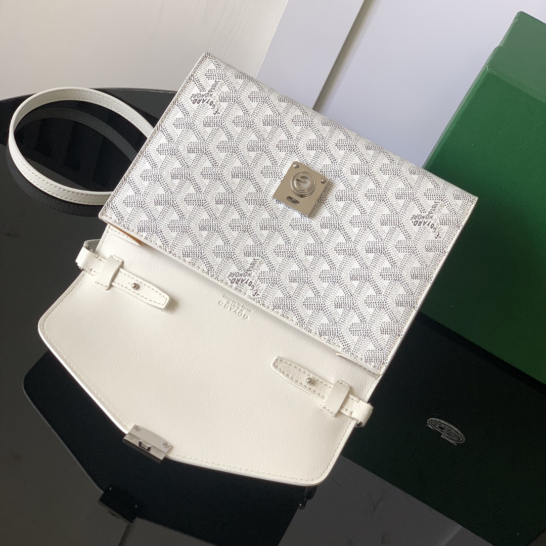 Goyard Goyardine Plumet - White Crossbody Bags