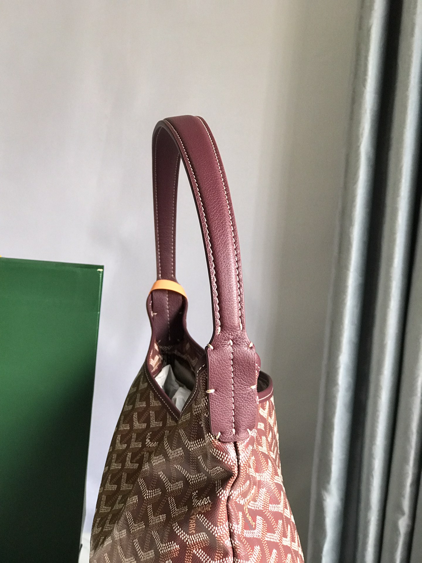 GOYARD Goyardine Boheme Hobo Burgundy 1193255 |