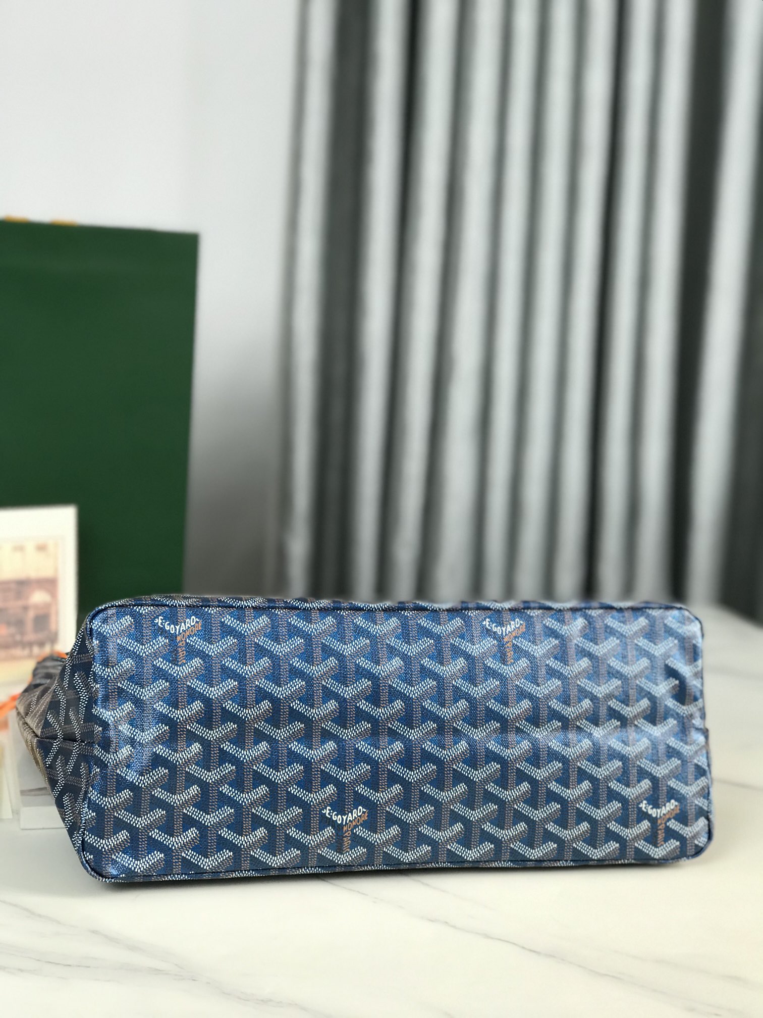 Goyard Goyardine Pearly Blue Boheme PM Hobo Bag ...