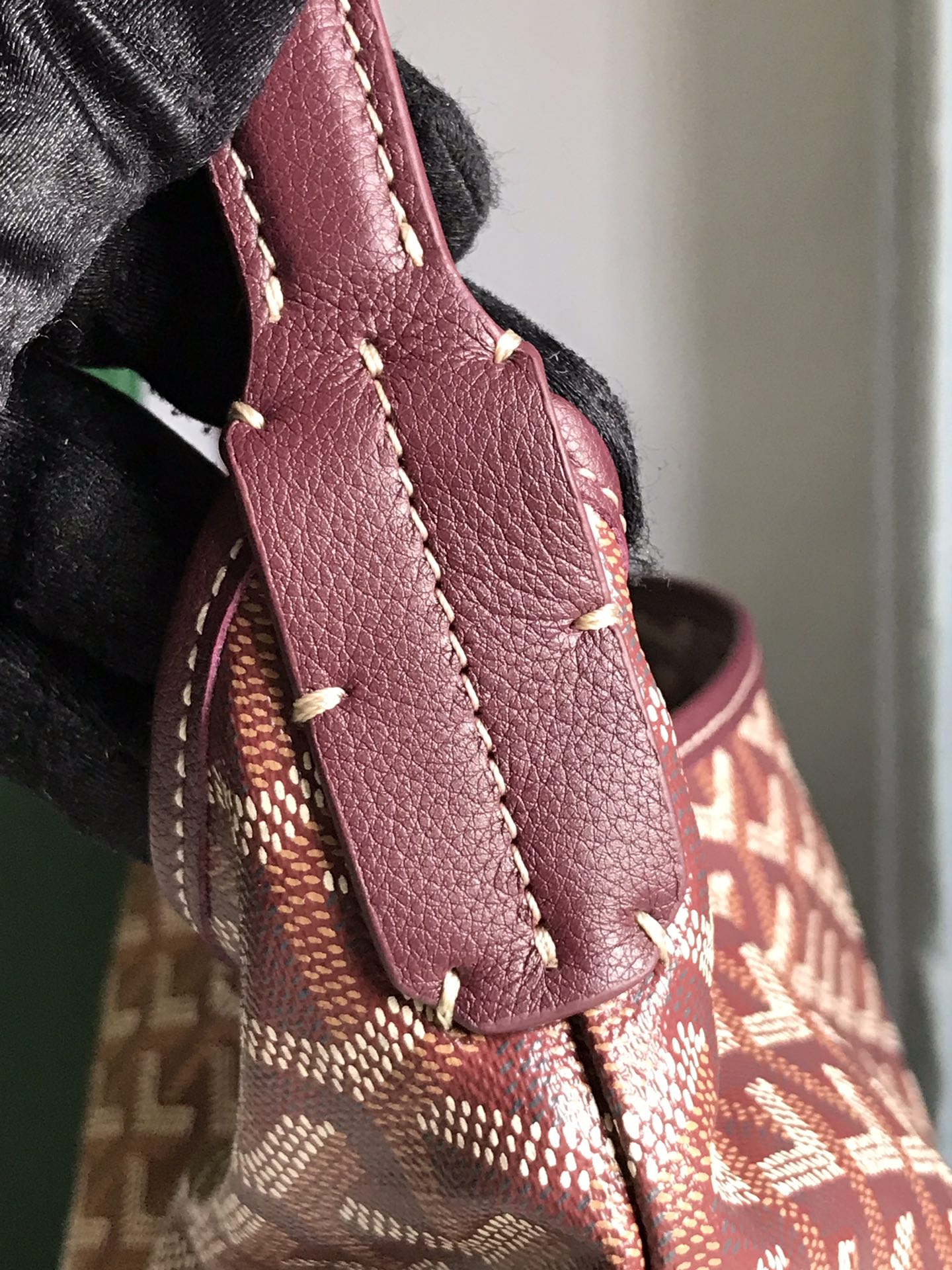GOYARD Goyardine Boheme Hobo Burgundy 1193255 |
