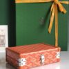Goyard orange Coated Canvas and Leather Minaudiere