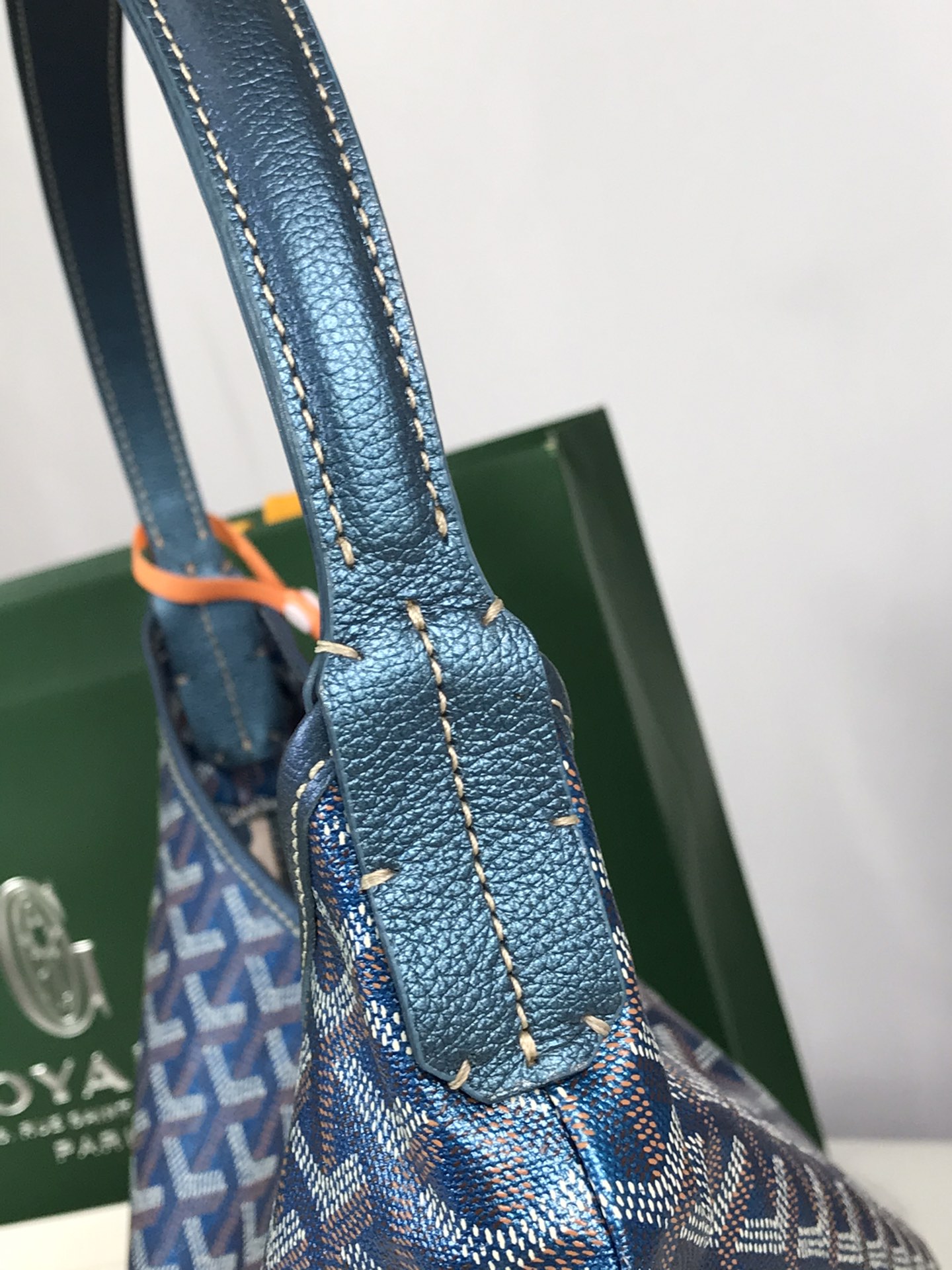 Goyard Goyardine Pearly Blue Boheme PM Hobo Bag ...