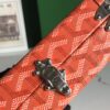 Goyard orange Coated Canvas and Leather Minaudiere