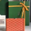 Goyard orange Coated Canvas and Leather Minaudiere