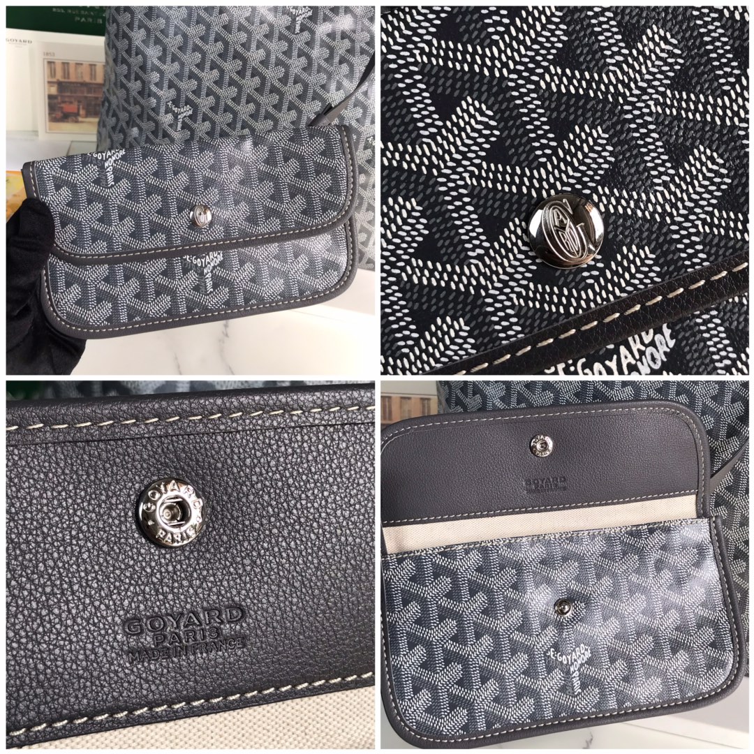 GOYARD Goyardine Boheme Hobo Grey 1540980