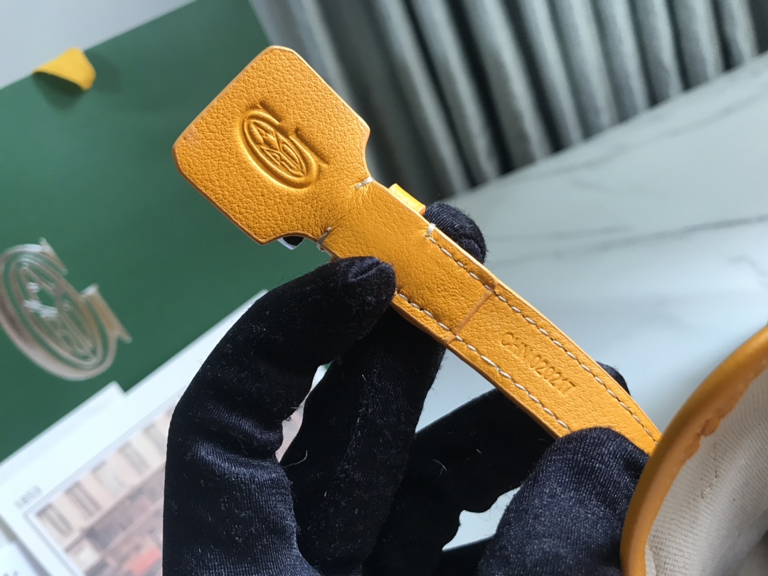 Goyard Chien Gris Pet Carrier Tote Coated Canvas bag yellow