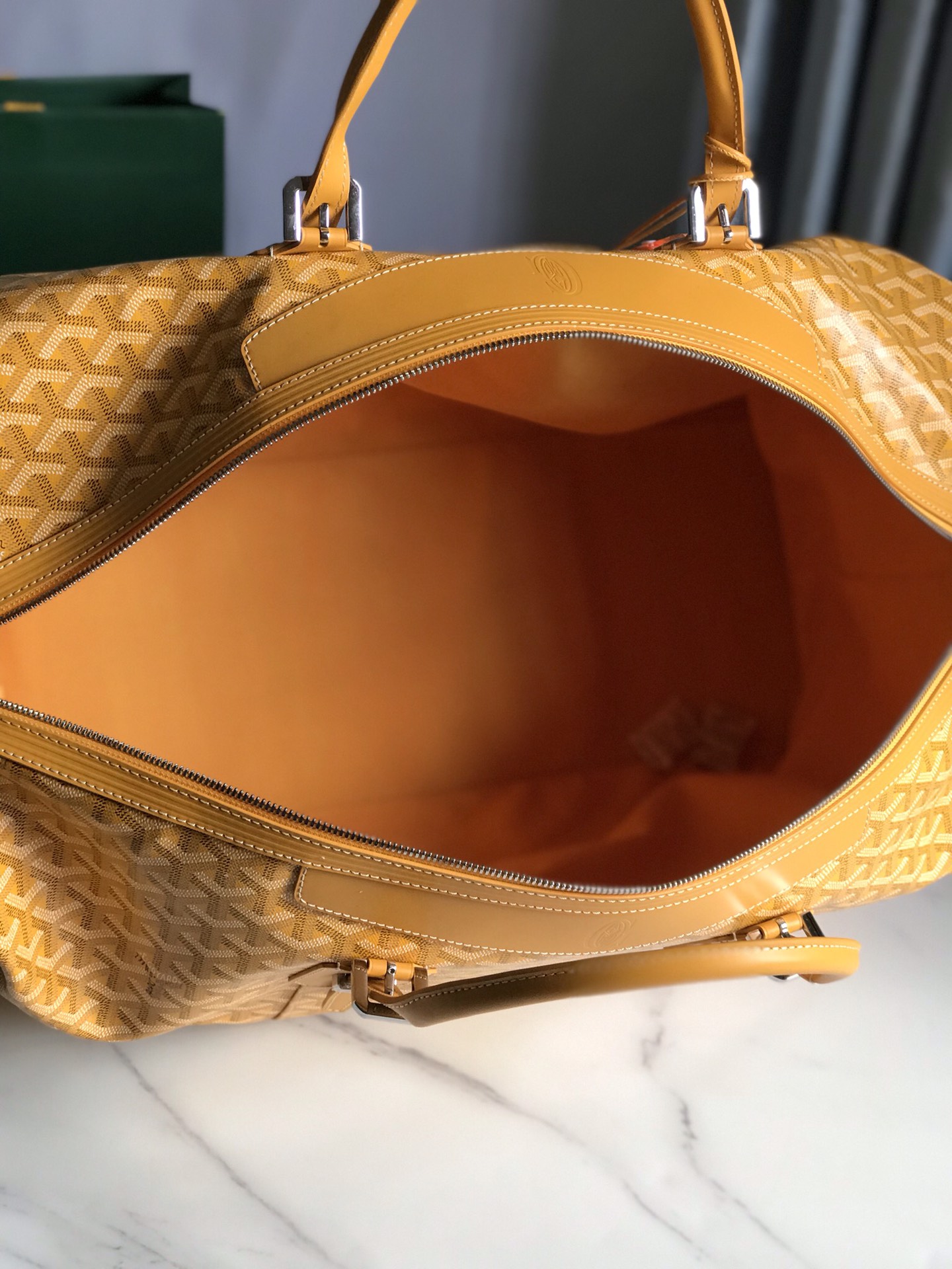 Goyard Sac Boeing 55 Duffle Handbag in Goyard yellow