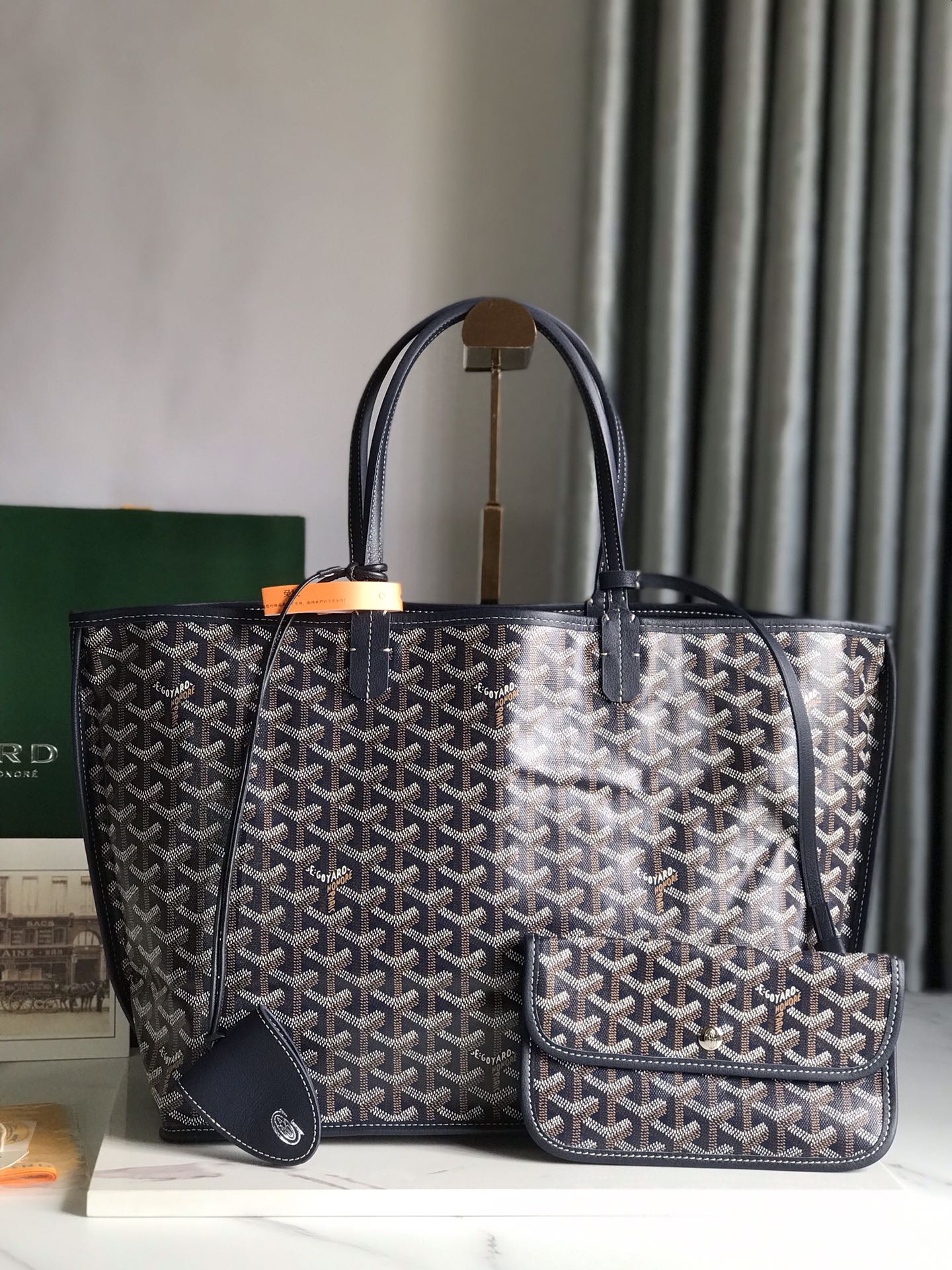 Goyard Saint Louis Tote Bag PM Black 120893735 | eBay