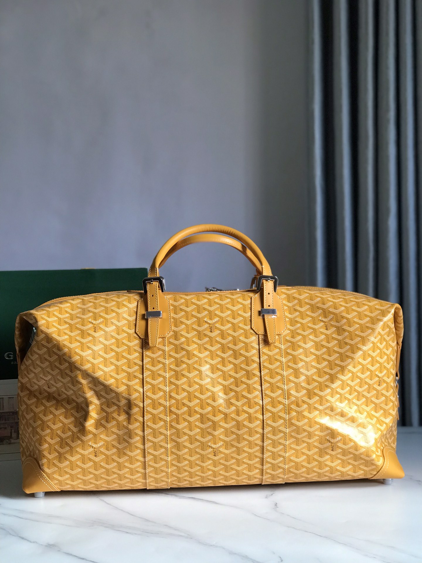 Goyard Sac Boeing 55 Duffle Handbag in Goyard yellow