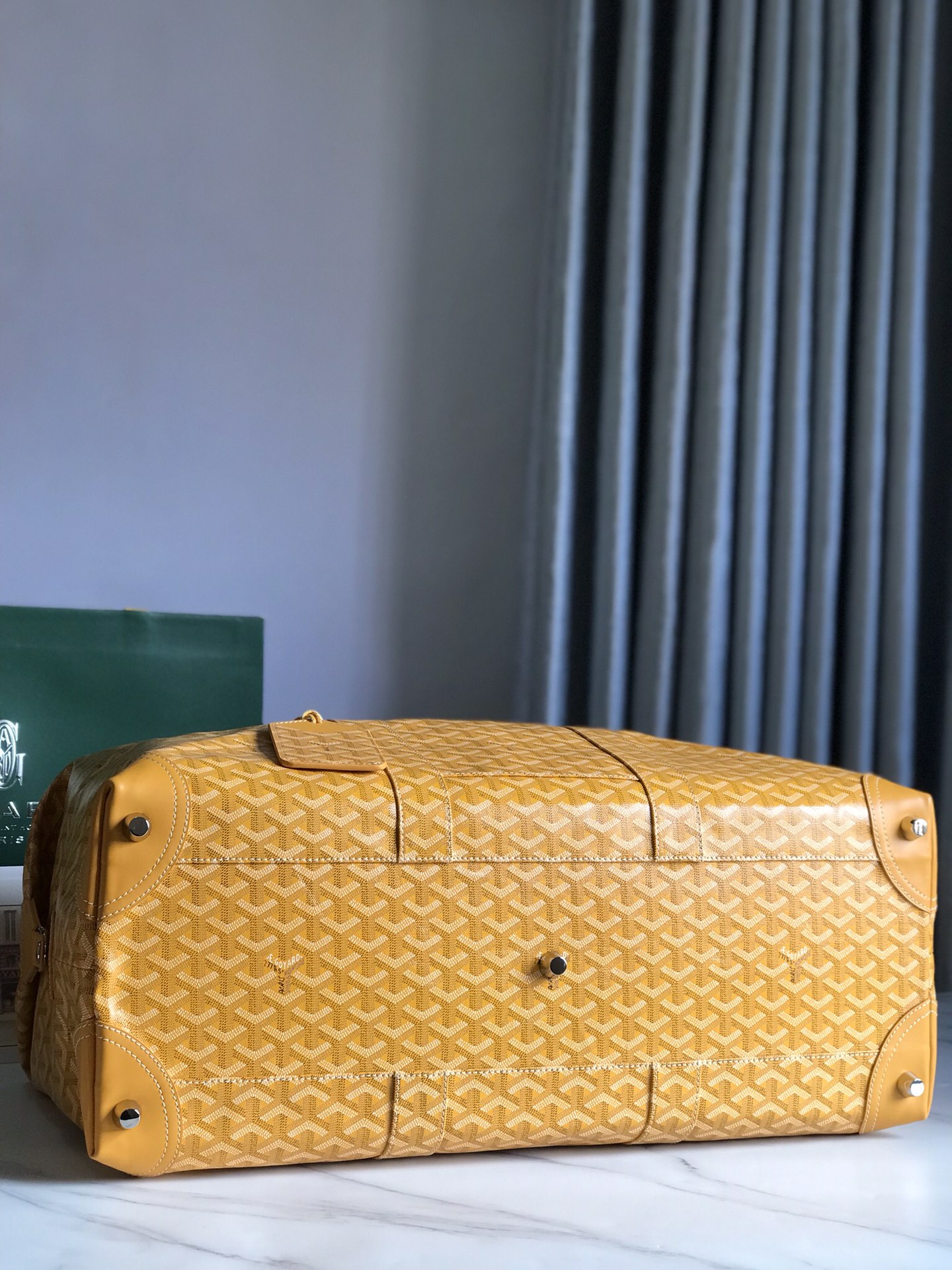 Goyard Sac Boeing 55 Duffle Handbag in Goyard yellow