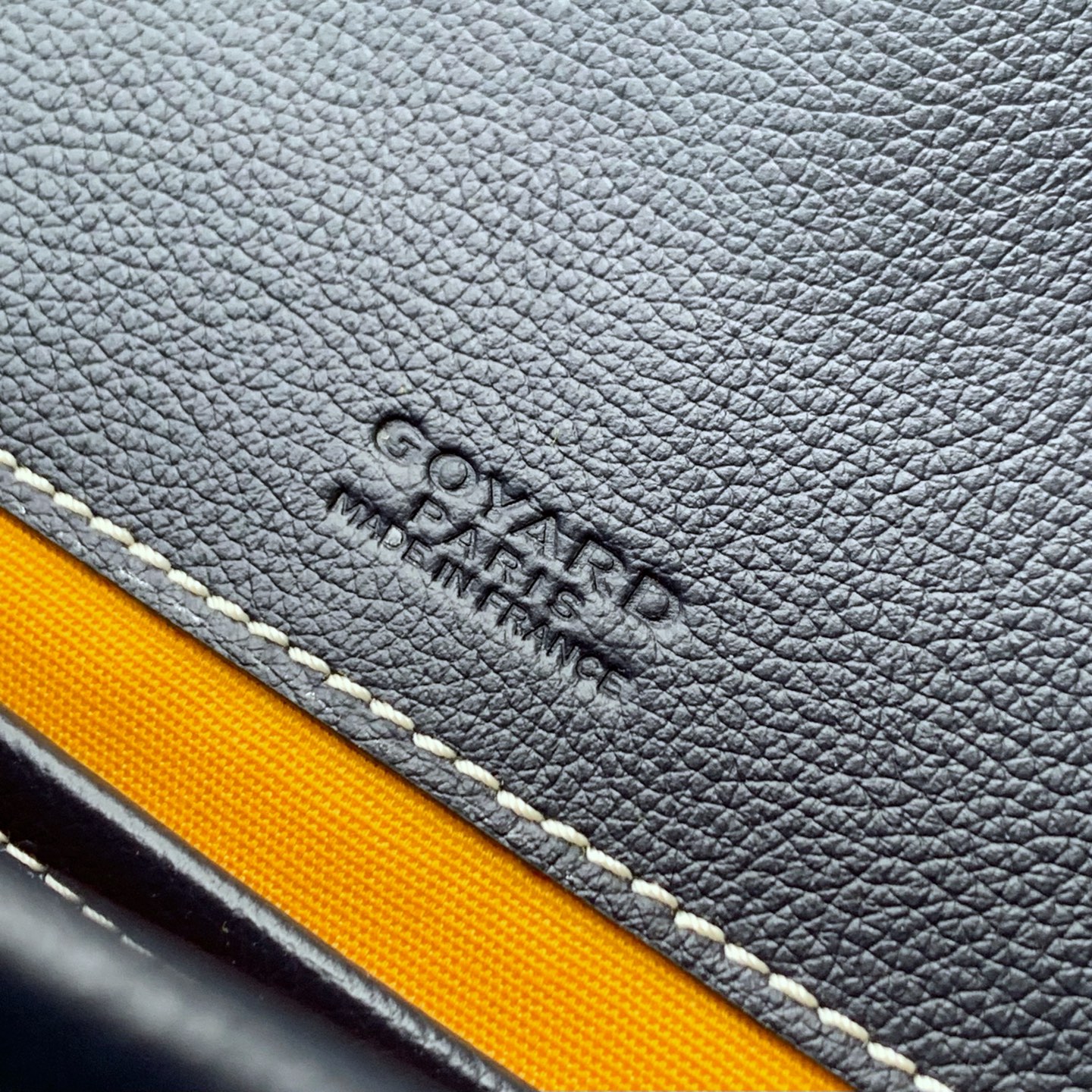 Goyard Goyardine Navy Belvedere PM Palladium Hardware