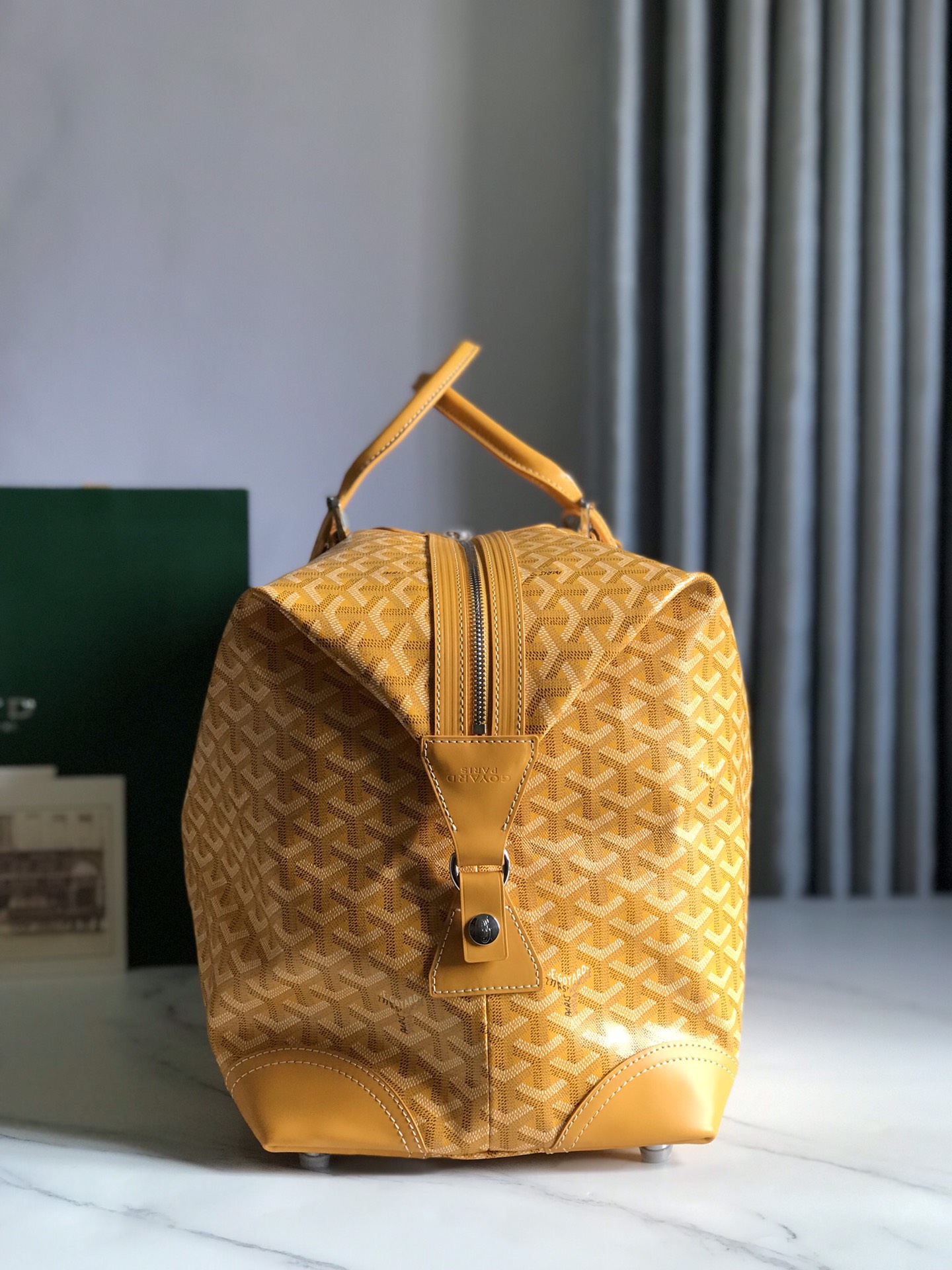 Goyard Sac Boeing 55 Duffle Handbag in Goyard yellow
