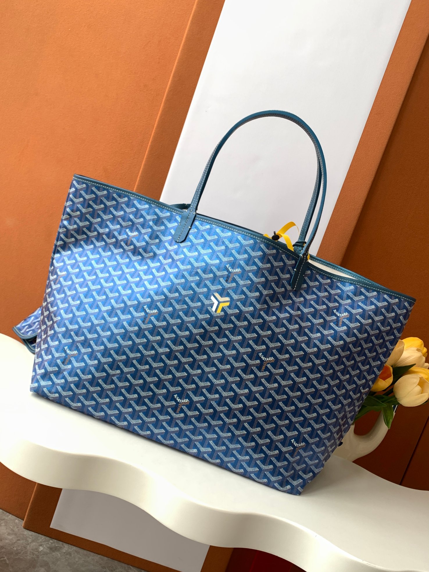 Goyard Pre-Loved Saint Louis Pearly PM limited-edition bag for Women – Blue in
