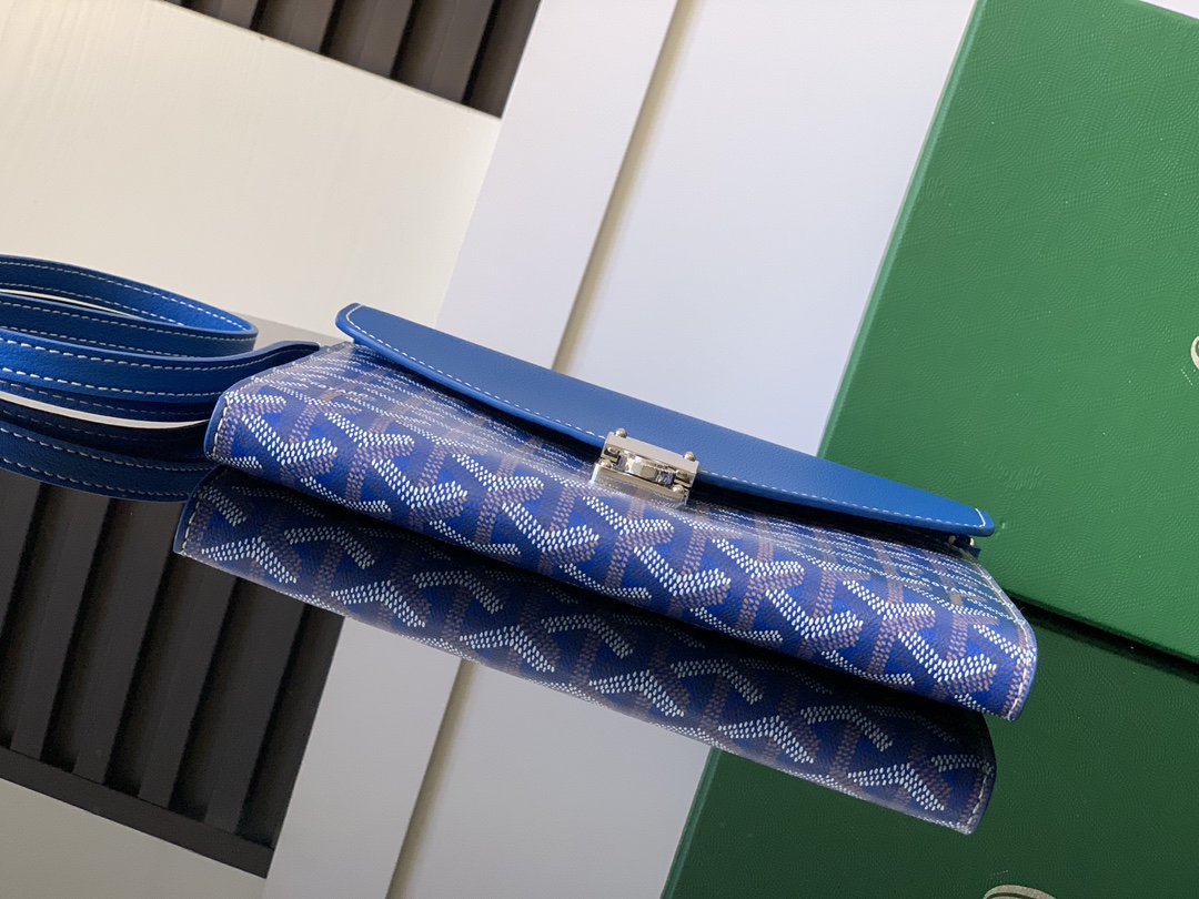 Goyard Goyardine Sky Blue Chypre Wallet-Pouch Palladiu