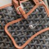 Goyard Chien Gris Pet Carrier Tote Coated Canvas bag brown