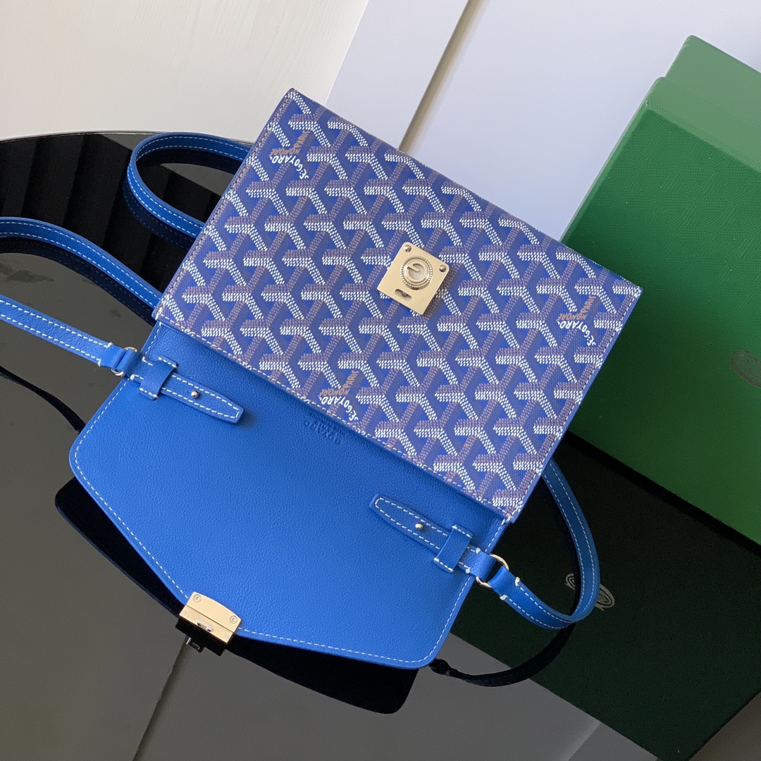 Goyard Goyardine Sky Blue Chypre Wallet-Pouch Palladiu