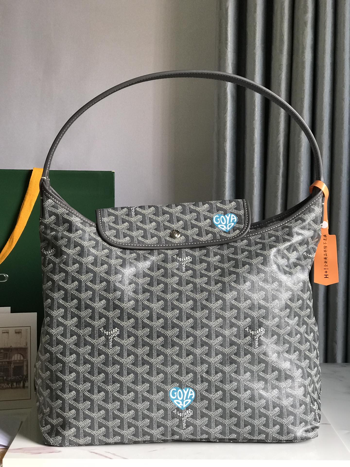 Goyard Hobo Bag Women's Tote Bag Print Goyardine Chevroches...