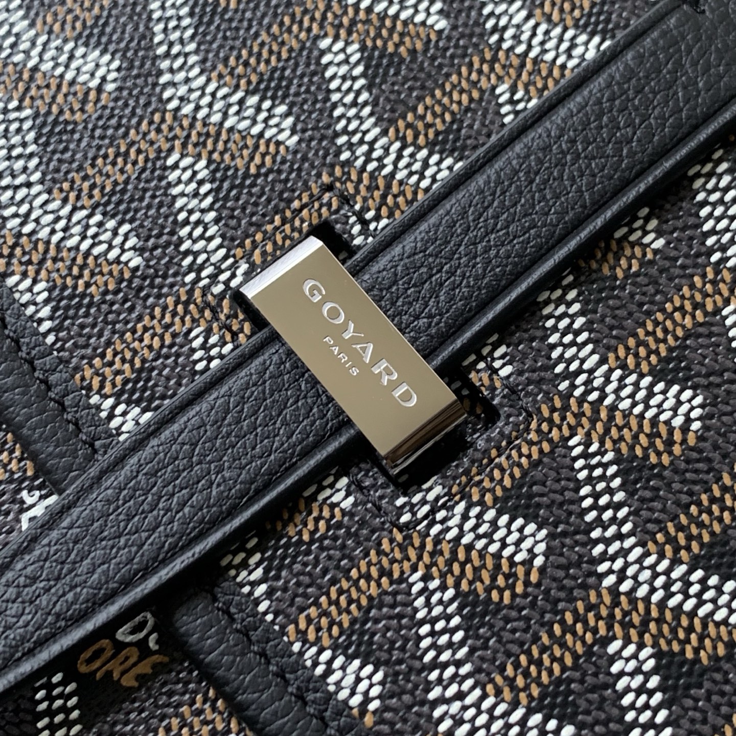 Goyard Black Coated Canvas and Leather Crossbody Bag