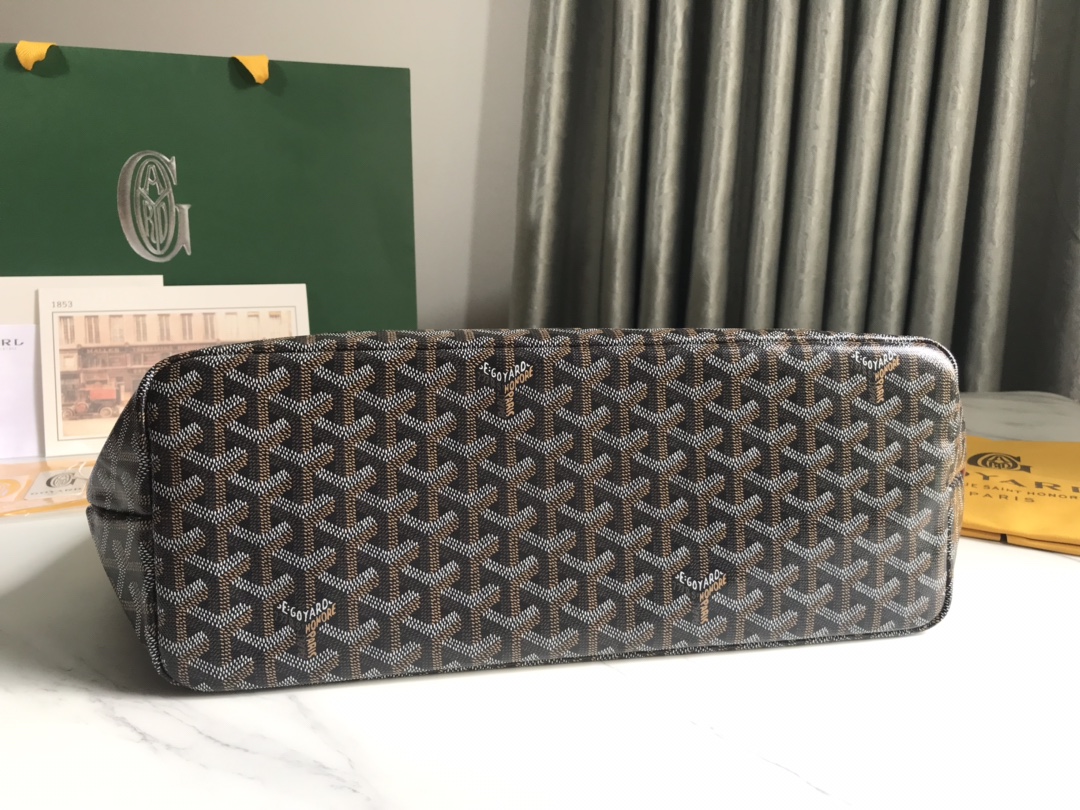 Goyard Chien Gris Pet Carrier Tote Coated Canvas bag brown