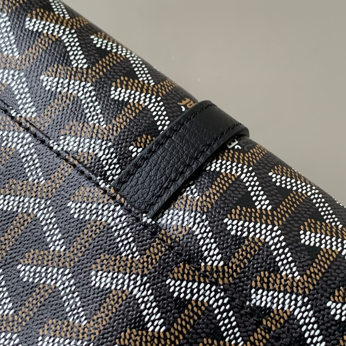 Goyard Black Coated Canvas and Leather Crossbody Bag