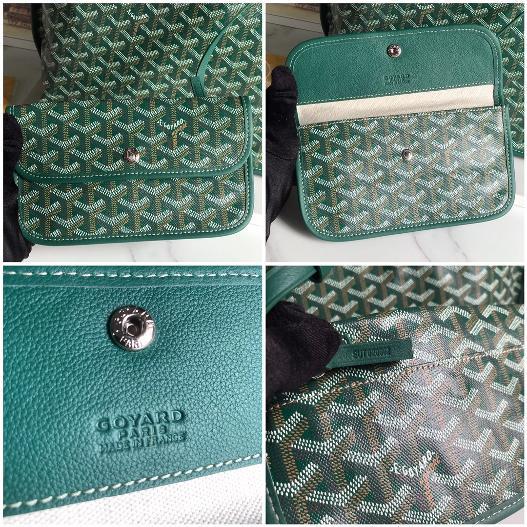 Goyard Women Sac Saint Louis GM in Goyardine bag green