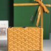 Goyard Yellow/Gold Coated Canvas and Leather Minaudiere