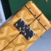 Goyard Yellow/Gold Coated Canvas and Leather Minaudiere
