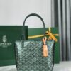 Goyard Mini Anju Tote Bag Green logo Goyard