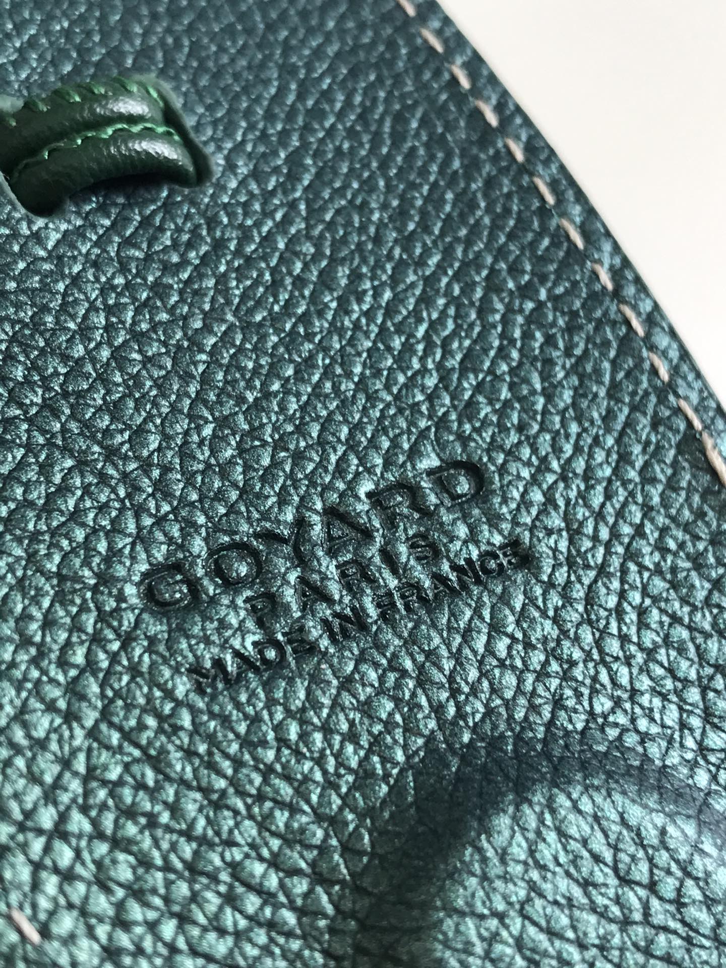 Goyard Mini Anju Tote Bag Green logo Goyard
