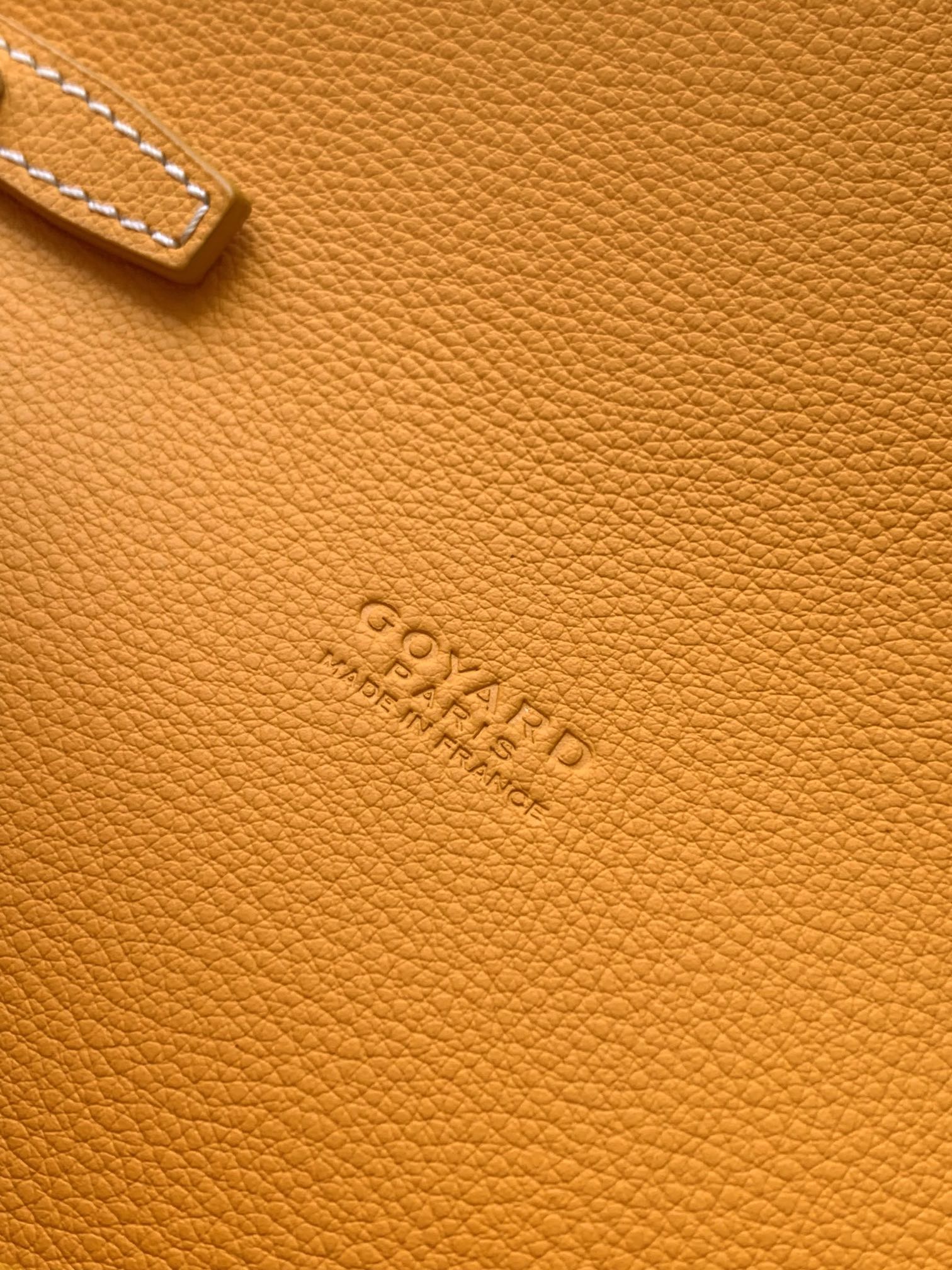 Goyard Yellow Goyardine Coated Canvas and Leather
