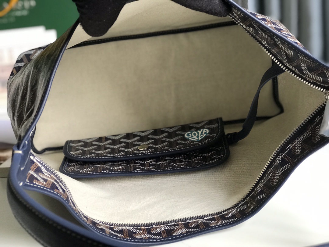 Goyard Bohème Hobo Tote Bag for Women Black N-QL