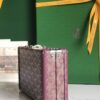 Minaudiere goyardine leather handbag Goyard Burgundy in