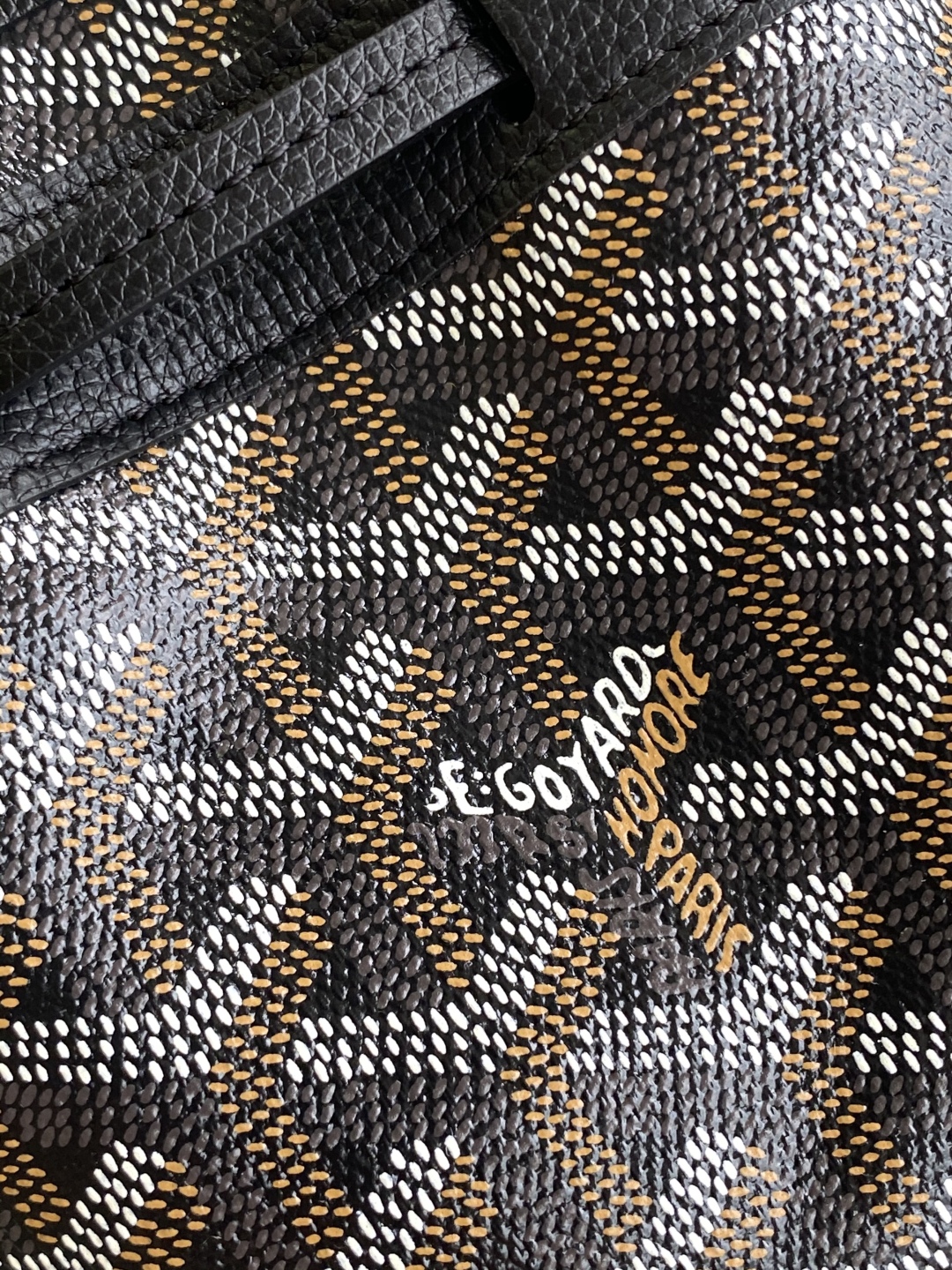 Goyard Petite Flot Bucket Bag Black brown Tan 139758379 | eBay
